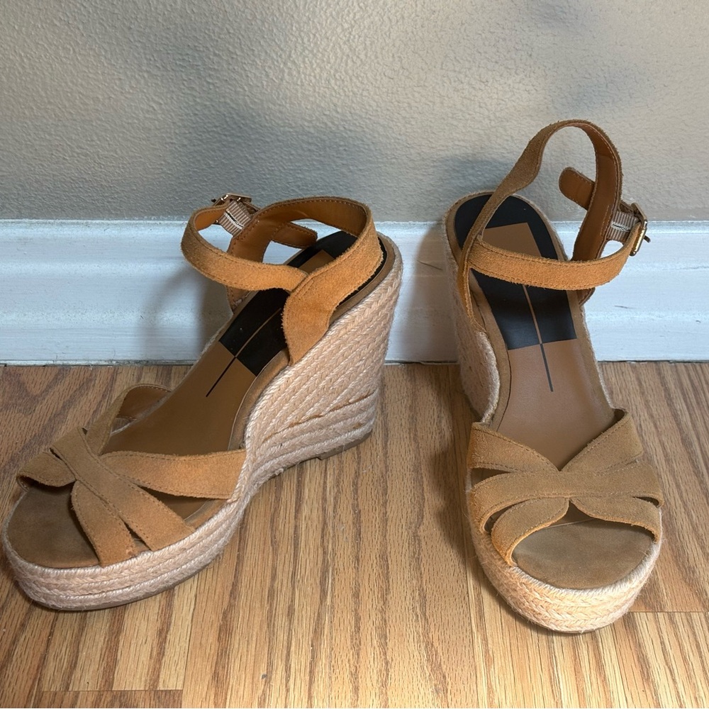 Dolce Vita woven and suede Wedge Heels